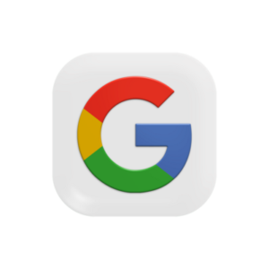Google logo with white background.