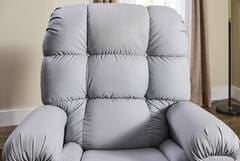 A close up of the back of a chair