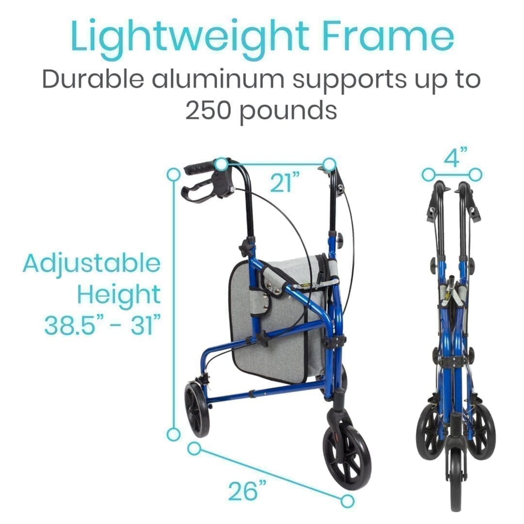 A graphic showing the weight frame of a walker.