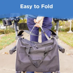 A person with a bag on the ground