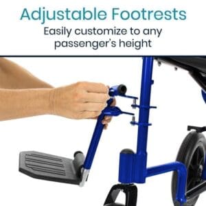 A close up of someone using the foot rest