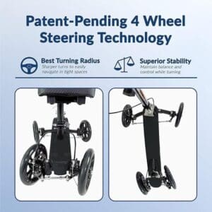 Innovative 4-wheel steering technology enhances stability and maneuverability.
