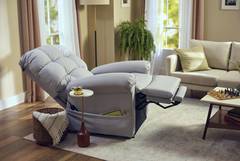 Comfortable recliner chair in a cozy living room.