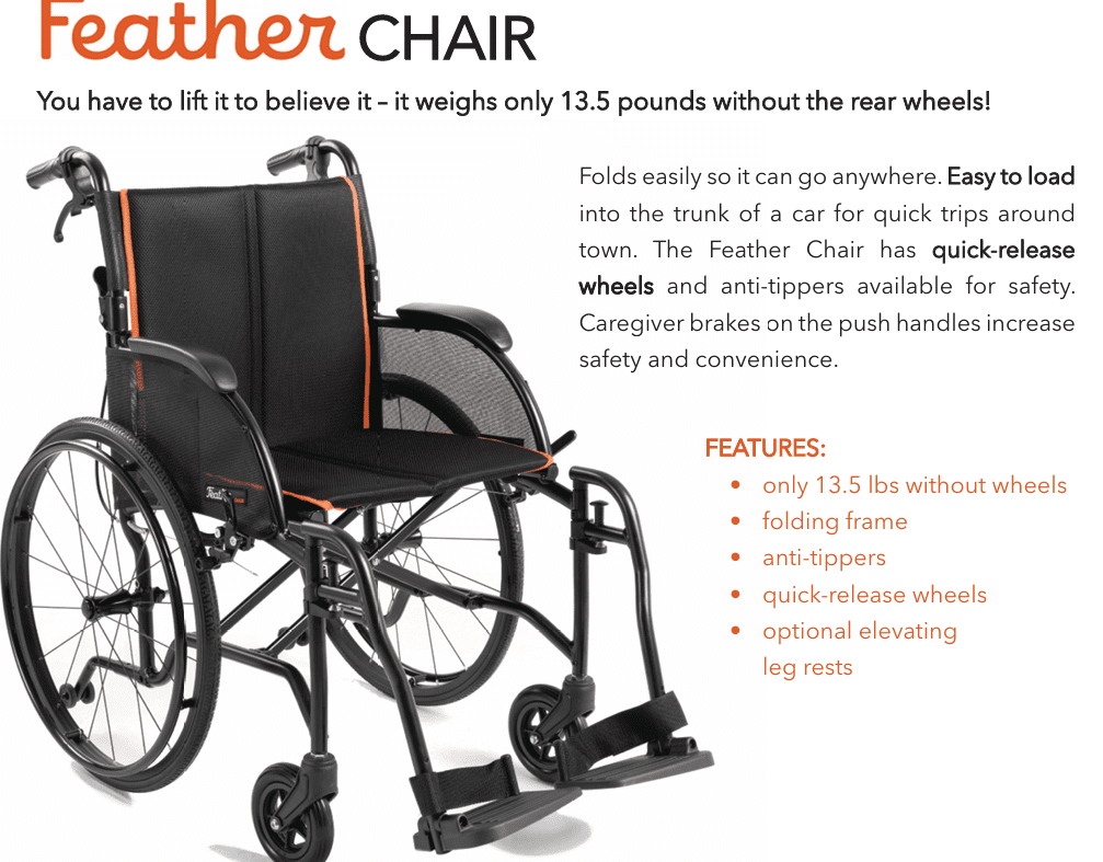 FEATHER ULTRALIGHT MANUAL WHEELCHAIR - Image 8