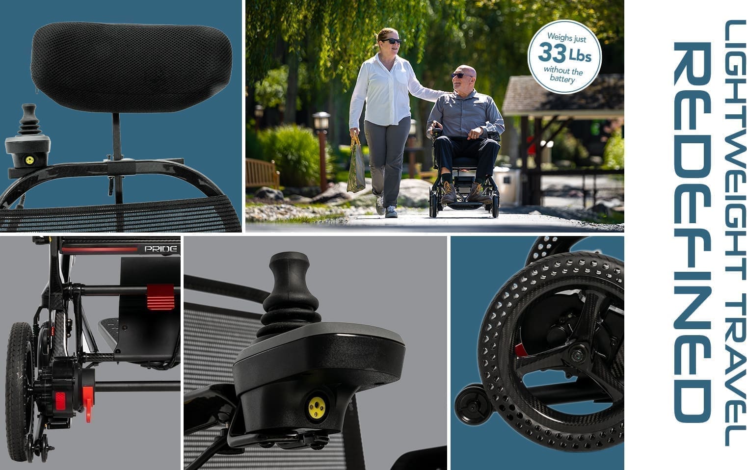 Electric wheelchair with advanced controls and versatile design.