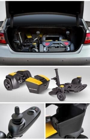 A car trunk filled with drone equipment and accessories.