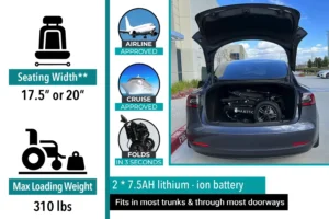 Car trunk cargo carrier with multiple features and specifications.