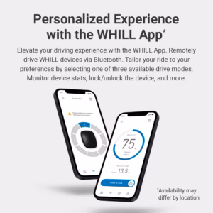 WHILL App offers personalized remote control for WHILL devices via smartphone.