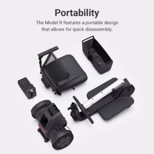 Disassembled camera equipment showcasing portability and quick assembly features.