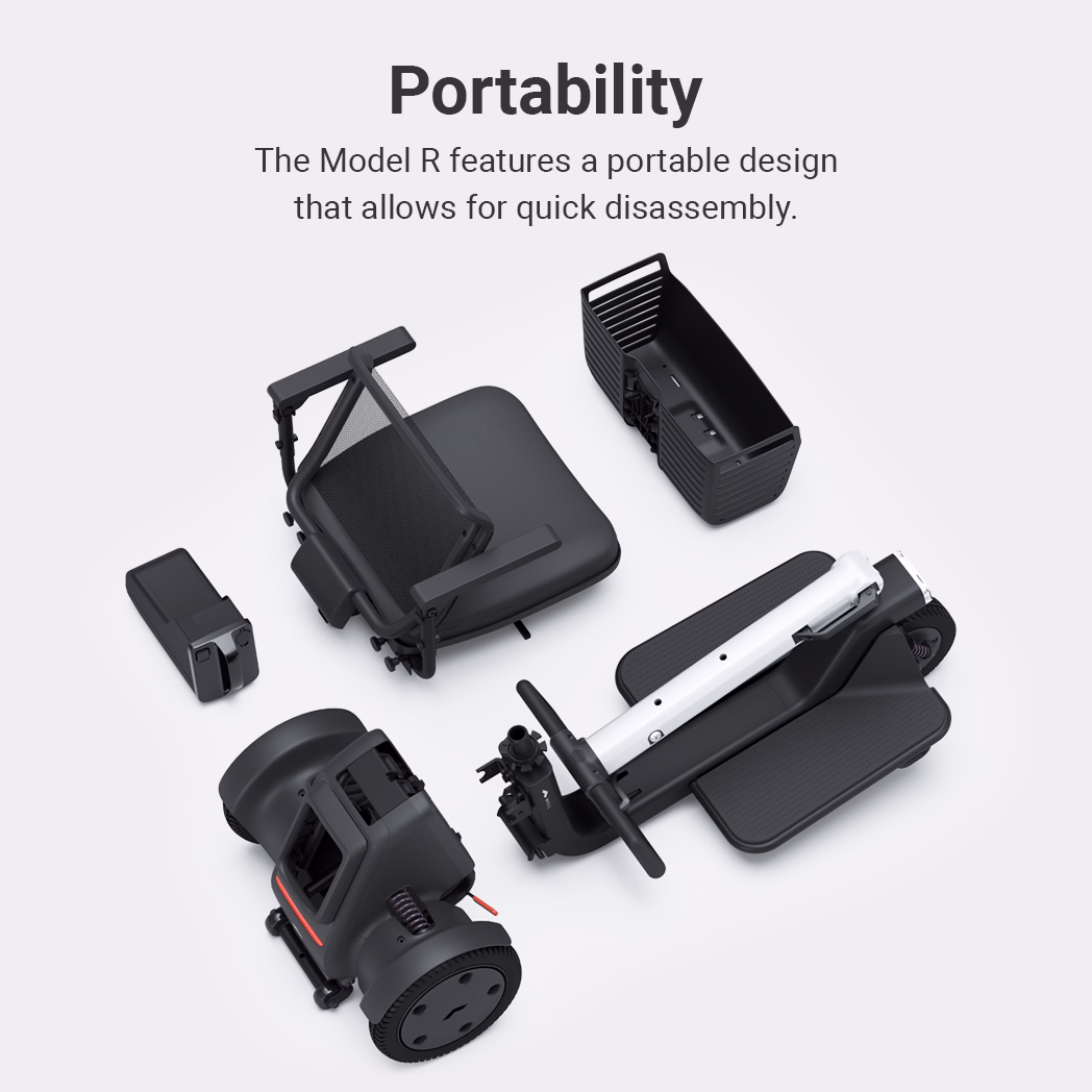 Disassembled camera equipment showcasing portability and quick assembly features.