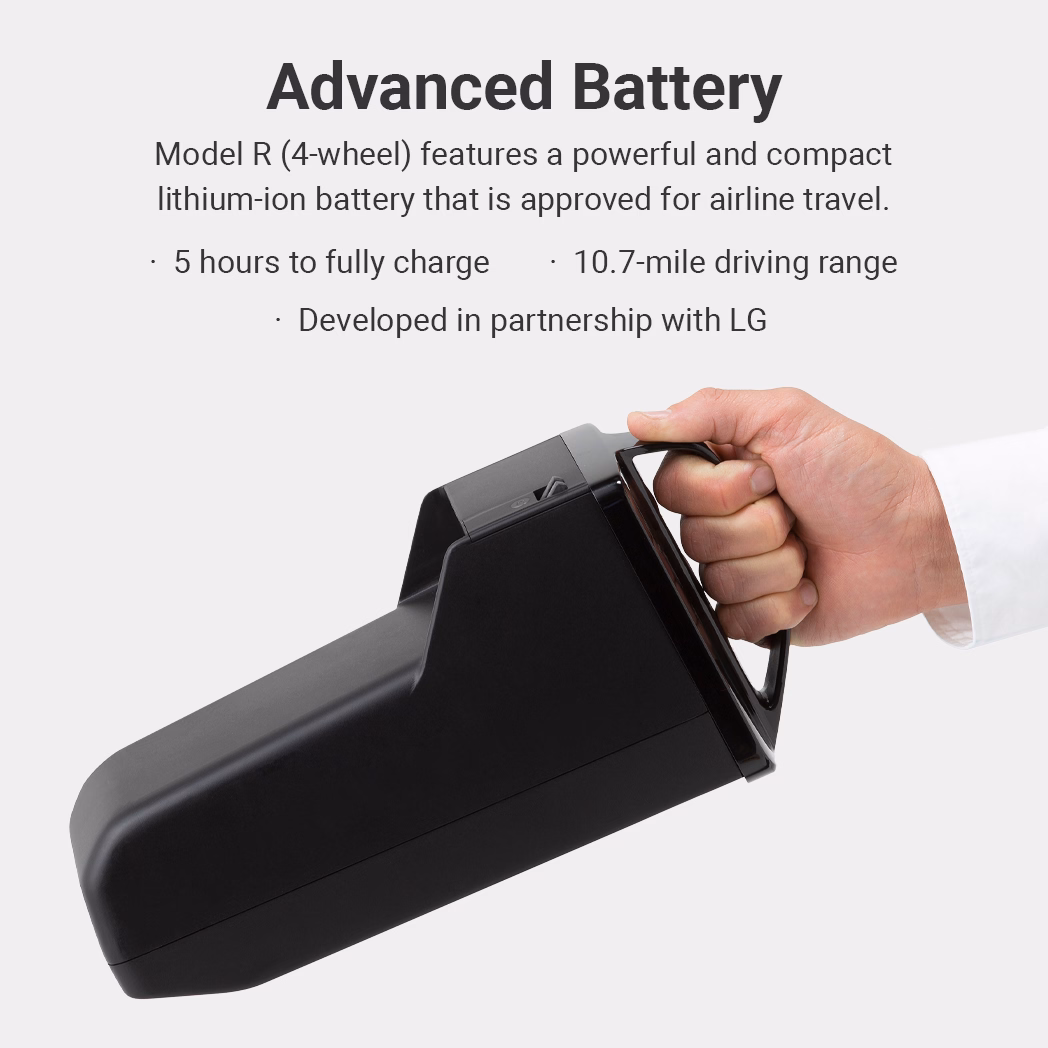 Hand holding a compact advanced battery with long life and quick charge.