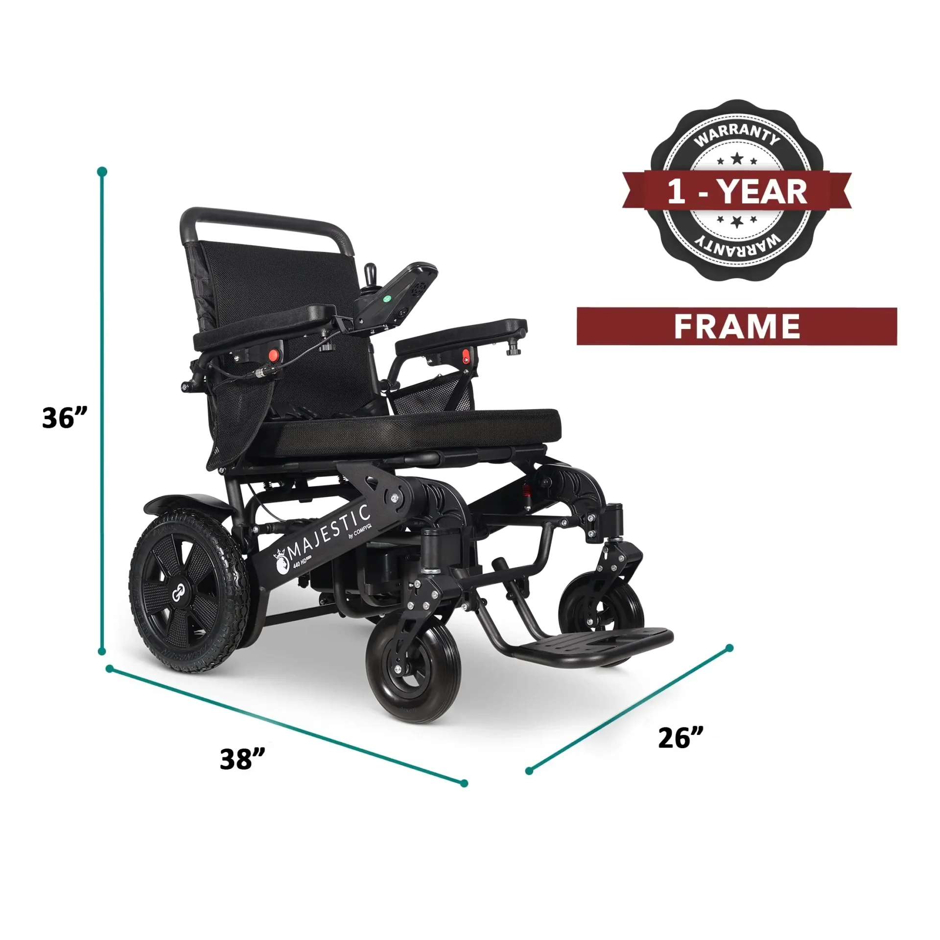 MAJESTIC 440 HD PLUS ELECTRIC WHEELCHAIR BY COMFYGO - Image 5