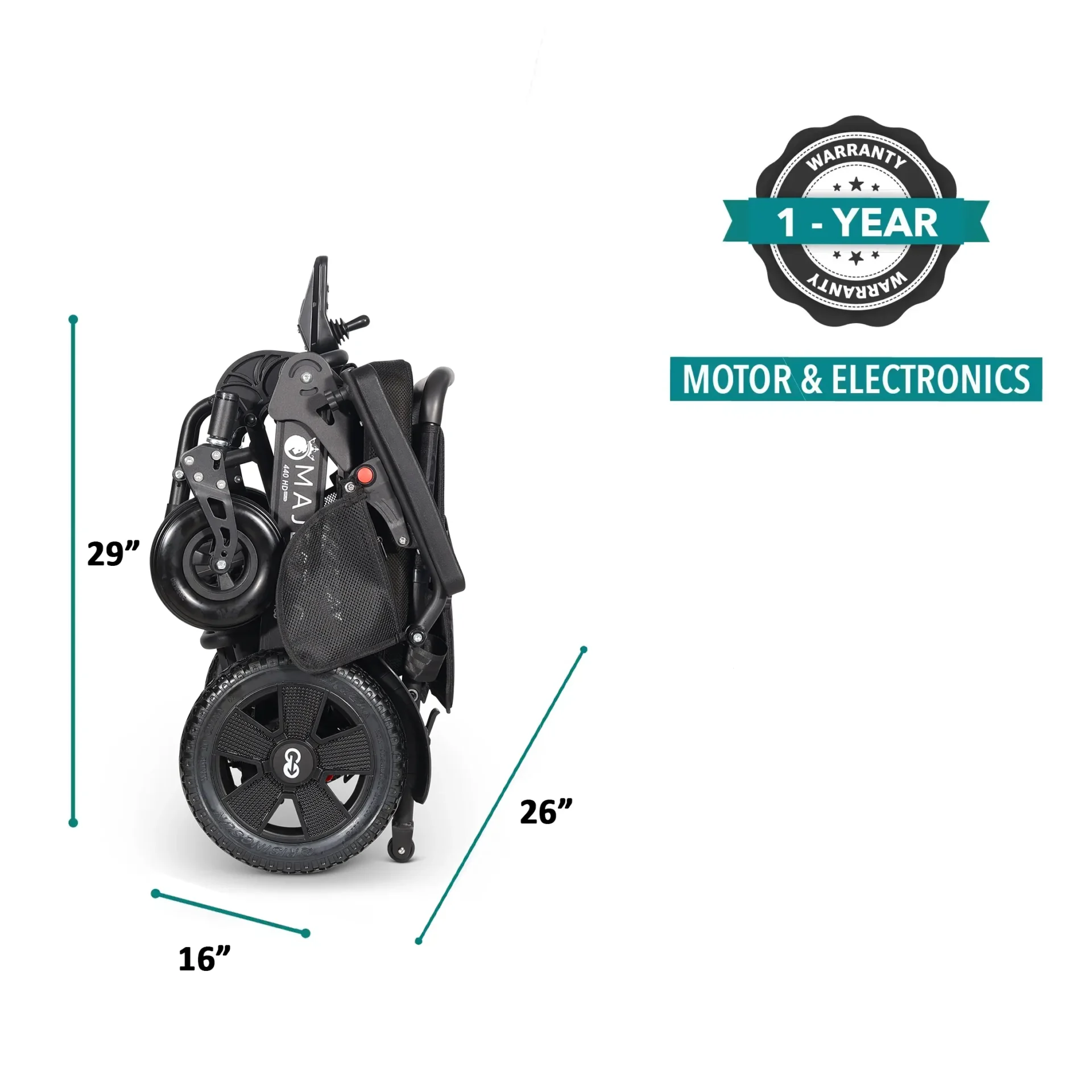 MAJESTIC 440 HD PLUS ELECTRIC WHEELCHAIR BY COMFYGO - Image 4