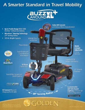 GOLDEN BUZZAROUND XL+ 4-WHEEL MOBILITY SCOOTER - Image 2
