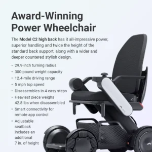 WHILL C2 HIGH BACK ELECTRIC WHEELCHAIR - Image 2